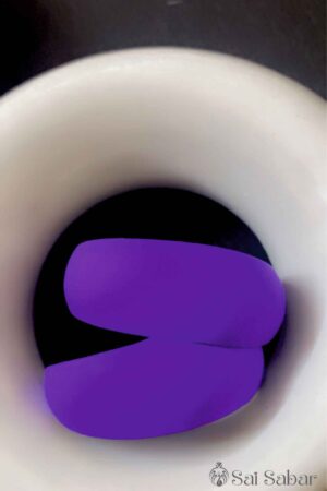 Purple Velvet Hoops