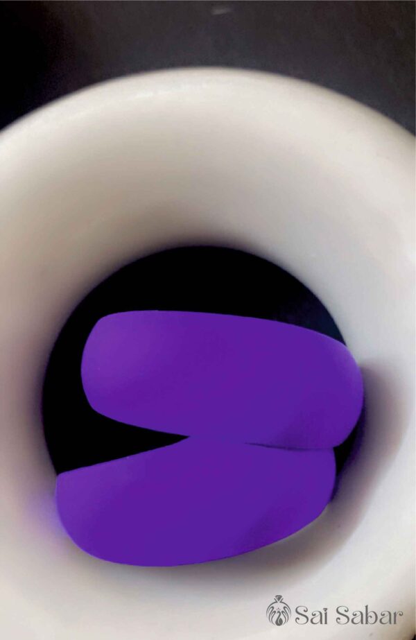 Purple Velvet Hoops
