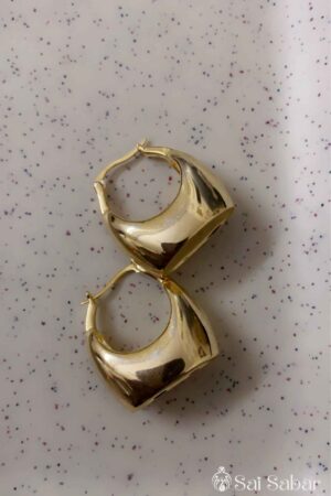 Gold Plated Anti Tarnish Bucket Earrings