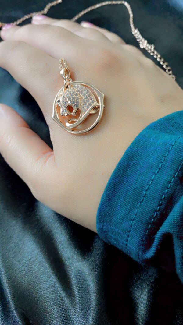 Gold Plated Panther pendent with Chain