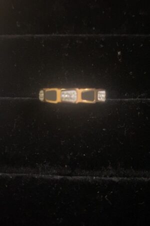 Back Golden Korean Ring