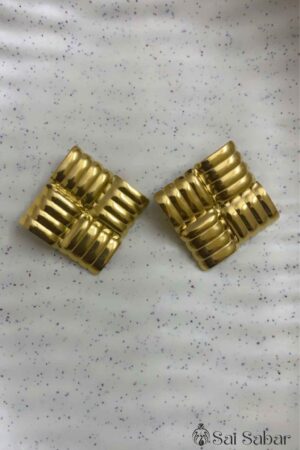 Square Golden Studs