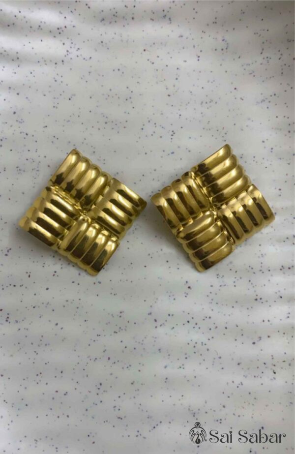 Square Golden Studs