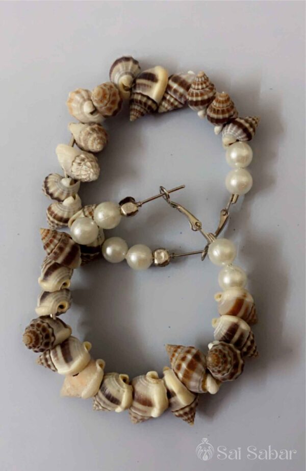 Sea Shell Hoops