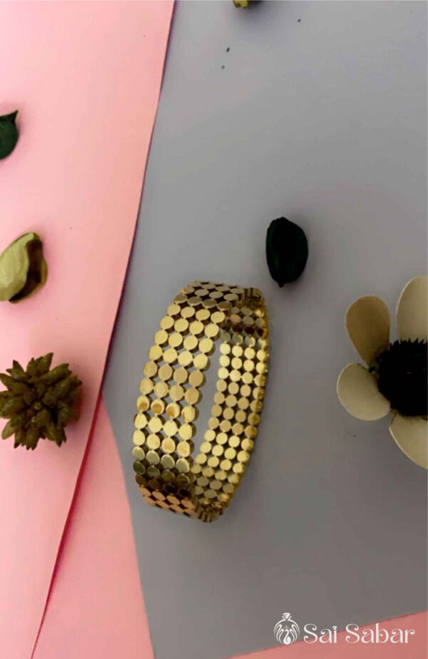 Golden Anti Tarnish Kada Bracelet-1