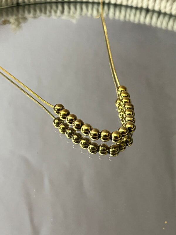Golden Pearl Necklace
