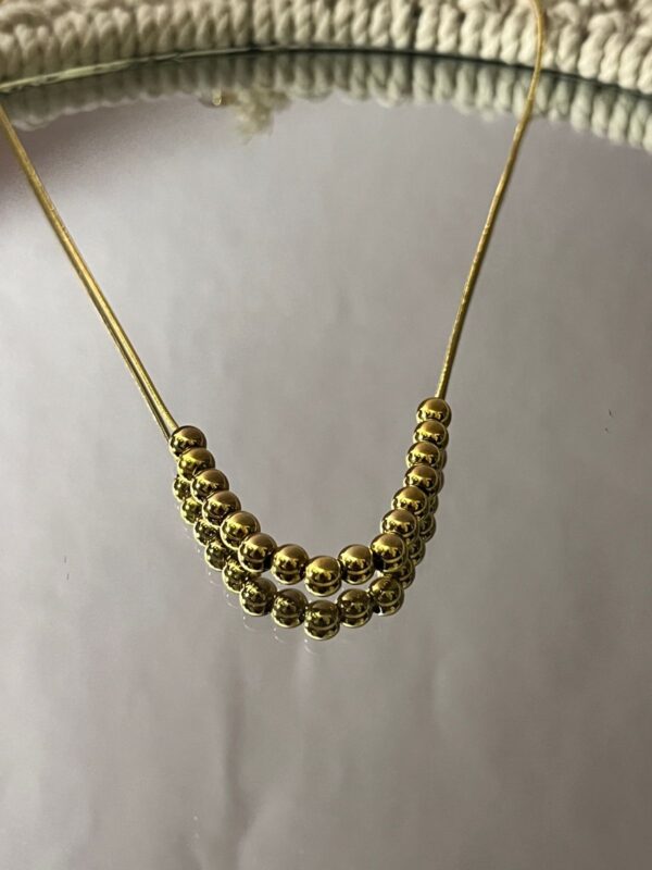 Golden Pearl Necklace - Image 3
