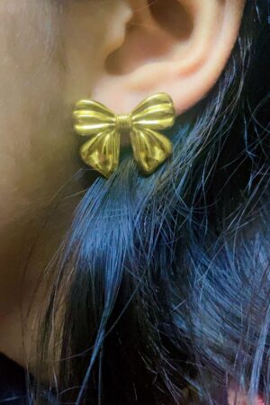 Golden Bow Earrings