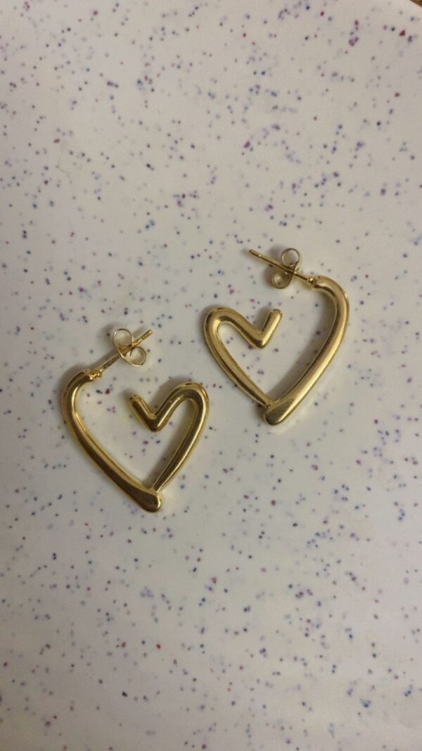 Golden Heart Hoops - Image 2