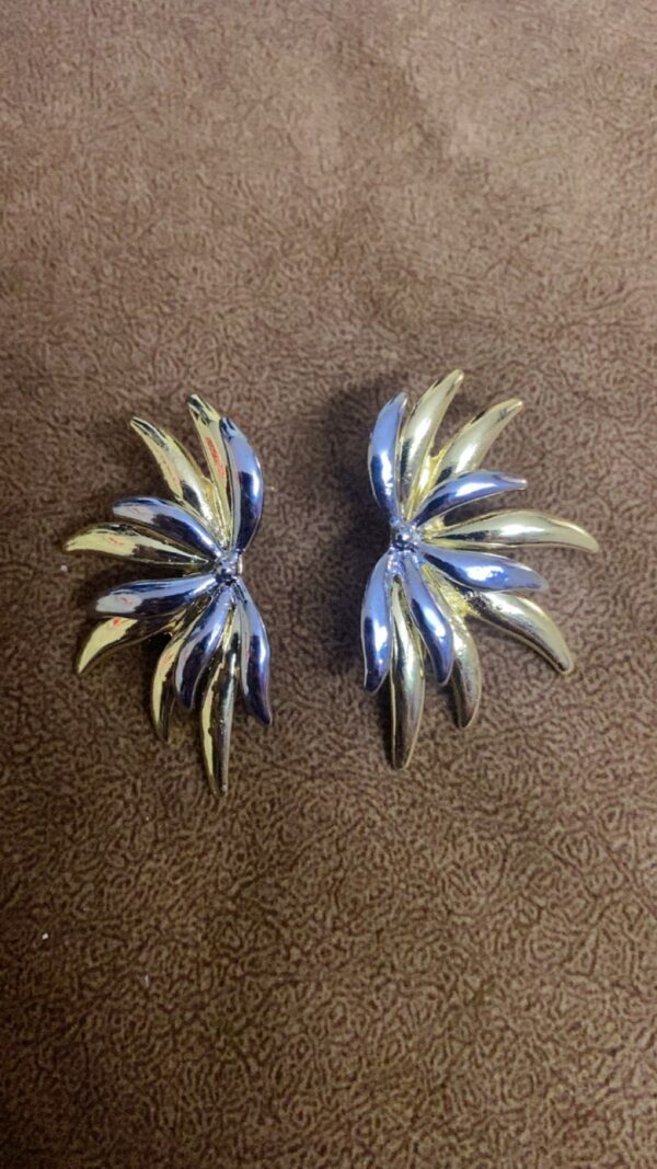 Golden Silver Earrings - Image 3