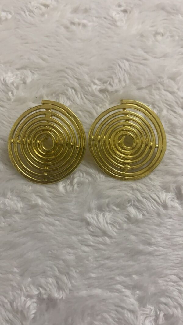 Spiral Round Earrings