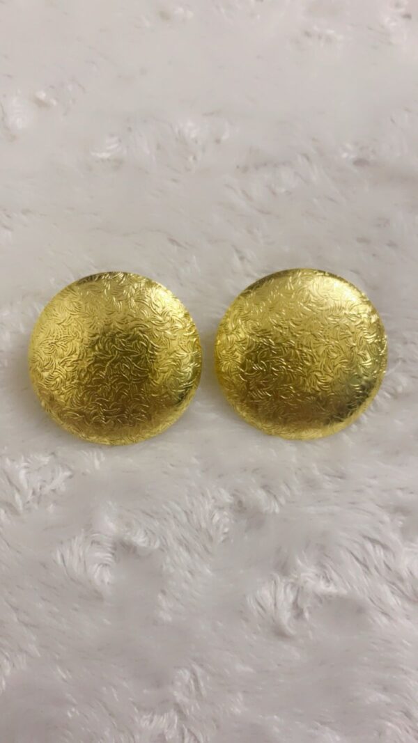 Golden Brass Earrings Anti Tarnish