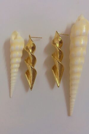 Golden Nail Earrings