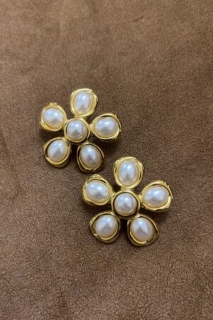 Flower Pearl Earrings