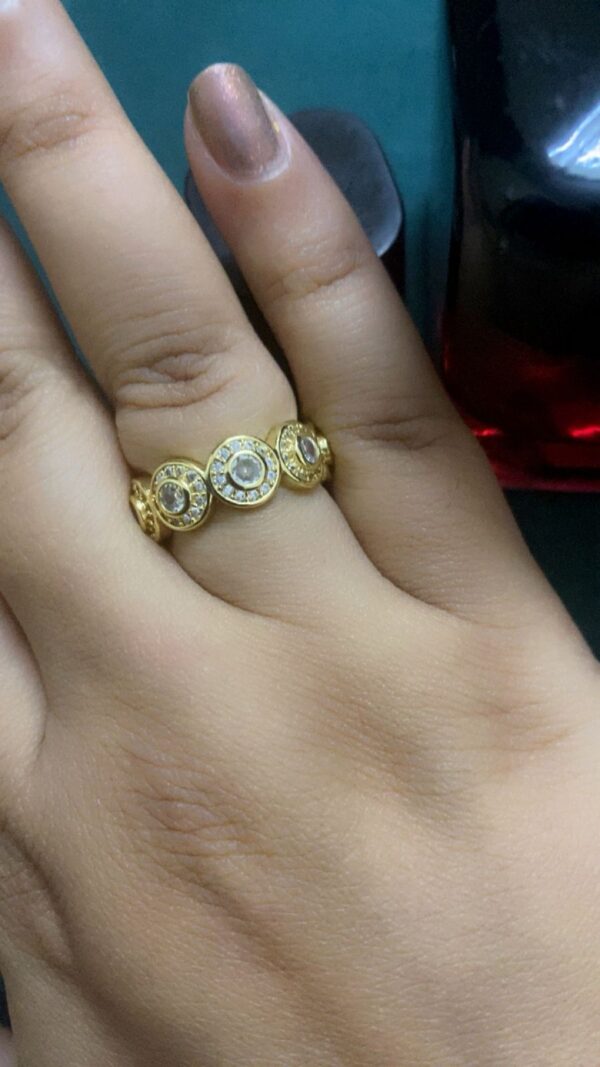 Golden Studded Ring