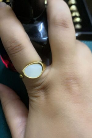White MOP Ring