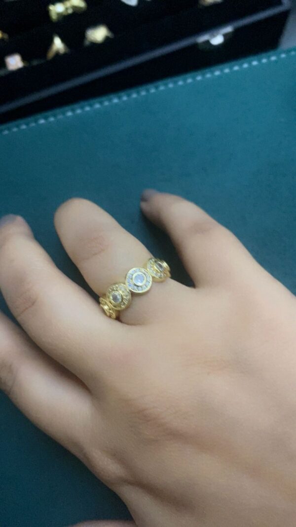 Golden Studded Ring - Image 2